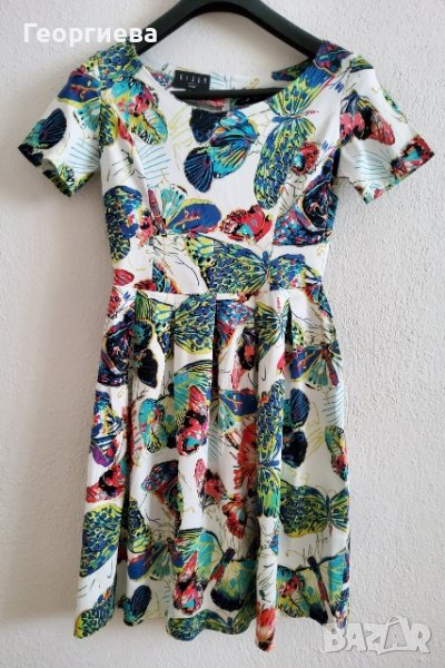  Красива рокля с пеперуди, снимка 1