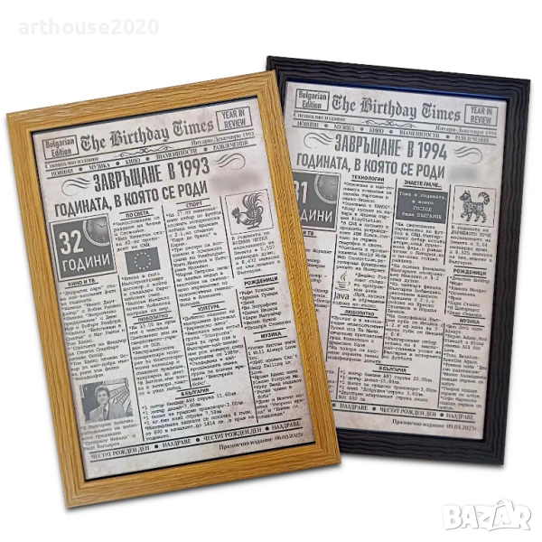 Нестандартни подаръци за рожден ден-талисмани,персонализирани спомени, снимка 1