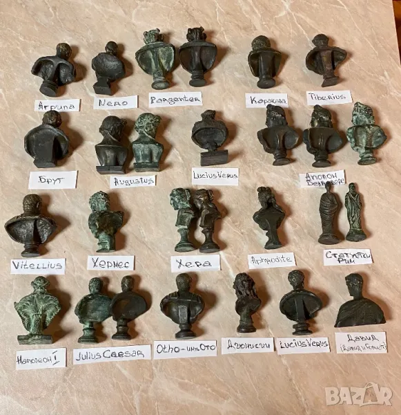 Бюстове и гривни от чист бронз с хубава патина, снимка 1