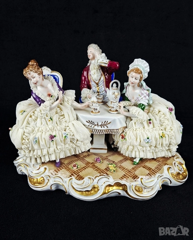 Голяма порцеланова фигура, композиция - Unterweissbach, снимка 1