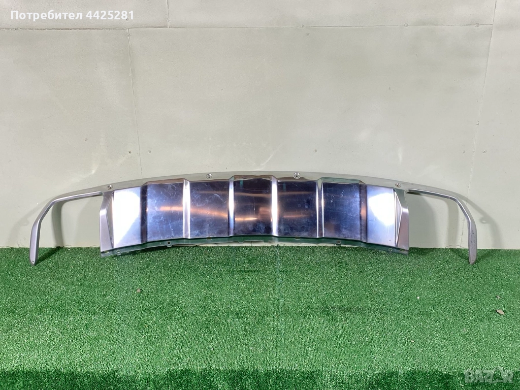 дифузьор задна броня хром Mercedes x164 GL 2007-2012 г. #1033V, снимка 1