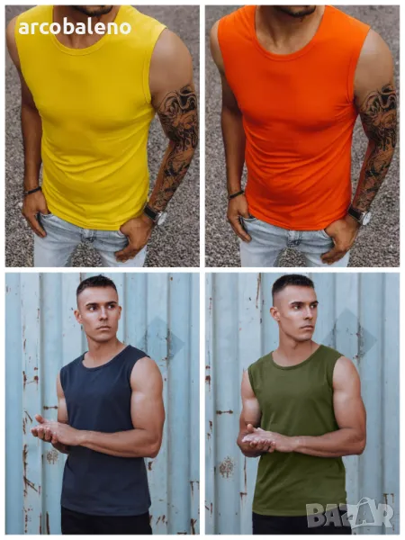 Мъжка тениска без ръкави, 4цвята , снимка 1