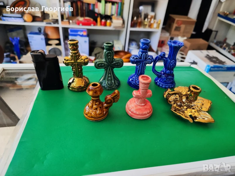 Малки порцеланови свещници, снимка 1