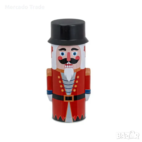 Коледна кутия Mercado Trade, За сладки, Метал, Войник, снимка 1