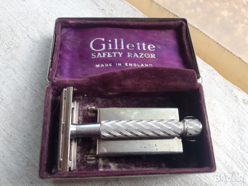 Стара колекционерска самобръсначка Gillette оригинална кутия, снимка 1