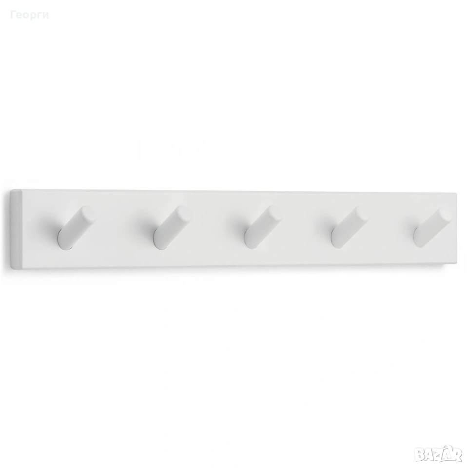 Бяла закачалка за стена, снимка 1
