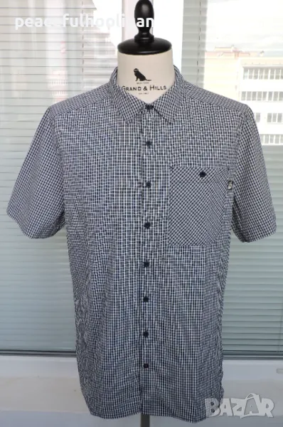 The North Face - оригинална мъжка карирана риза с къс ръкав за туризъм размер L, снимка 1