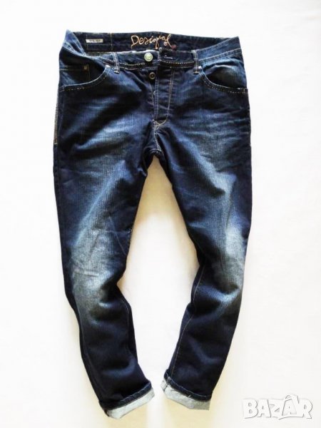 Desigual Oftal Celeste Palido Men's Slim Fit Jeans Мъжки Дънки Размер W34, снимка 1