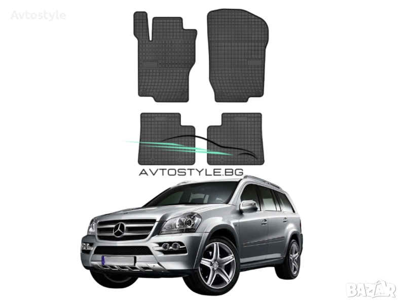Гумени стелки за Mercedes GL X164 2006-2012 г., Frogum - El Toro , снимка 1