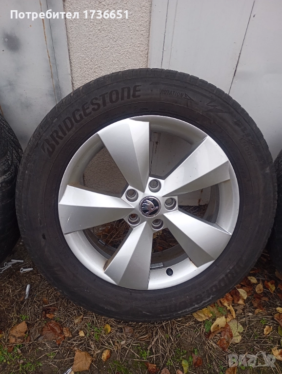 17 цола Оригинални Джанти Шкода , снимка 1