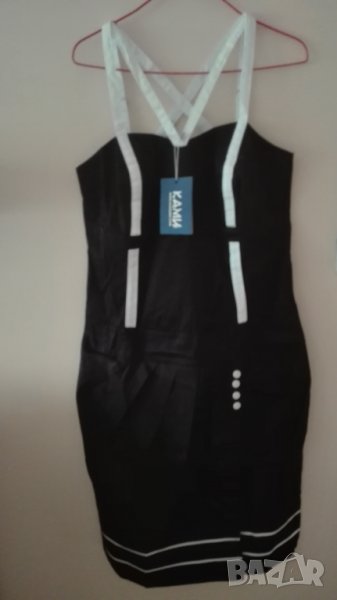 Дамска рокля черно с бяло „Ками” намалена на 22.00лв, снимка 1