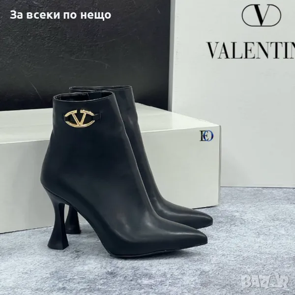 Дамски черни боти на ток Valentino от 36 до 41 номер Код D1391, снимка 1