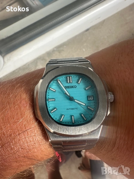 Seiko mod Nautilus blue , снимка 1