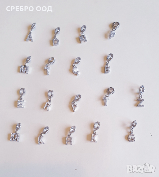 Талисмани БУКВИ ТИП PANDORA - Ag 925 в Колиета, медальони, синджири в ...