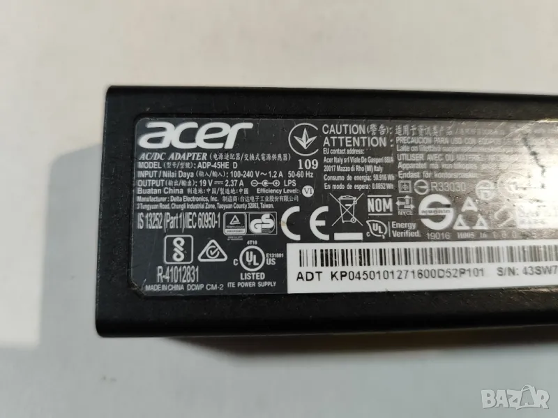 Оригинално зарядно за ACER  19V / 2.37A / 45W, снимка 1