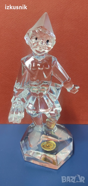 Антикварен кристален Пинокио от BAVARIA, снимка 1
