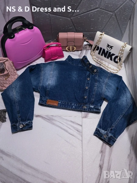 Атрактивно късо дънково яке , снимка 1