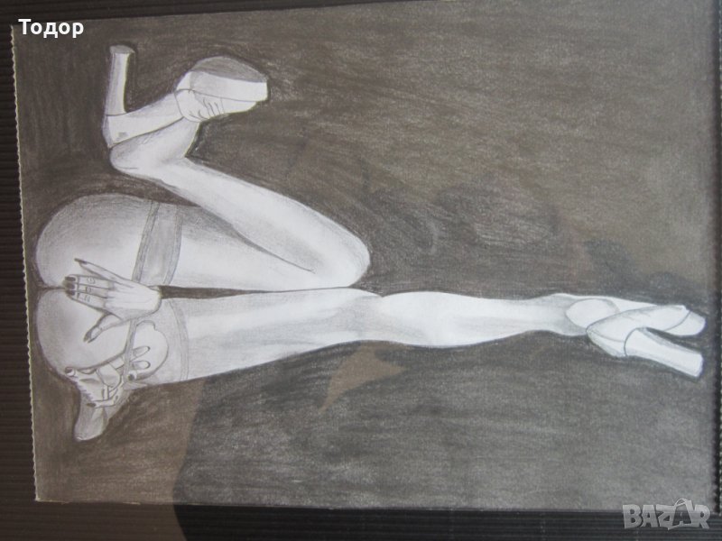 Уникална рисувана картина Еротика , снимка 1