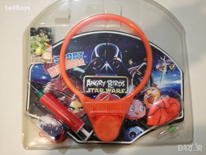 Баскетболен кош с топка за стена, врата, снимка 1