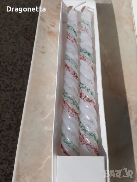 Празнични свещи-2бр в кутия, снимка 1