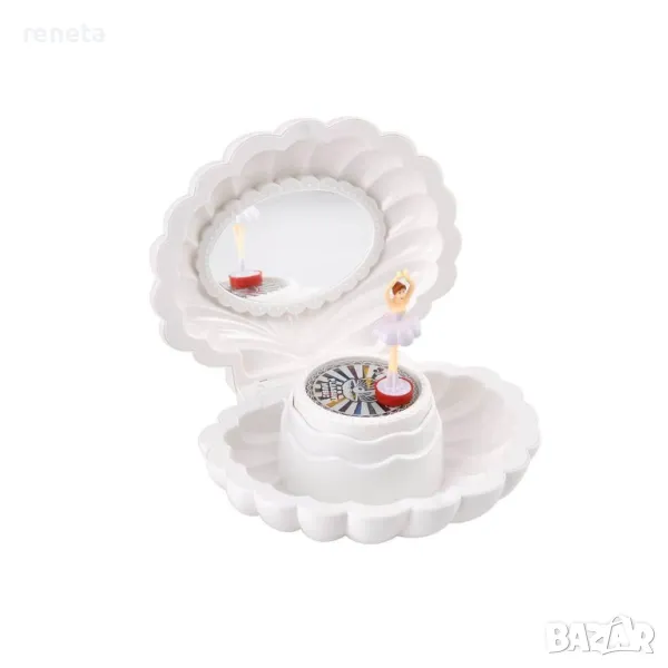 Музикална кутия Мида, С танцуваща балерина, Механична, 17 см, снимка 1