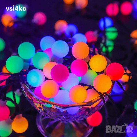 Цветни соларни лампи за двор или градина с LED крушки, снимка 2 - Други - 42598811