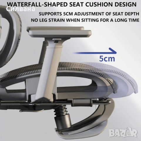 Ергономичен офис стол , снимка 5 - Столове за офис - 54261197
