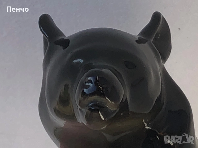 стара порцеланова фигурка МЕЧКА - Ломоносов /ЛФЗ/, снимка 7 - Антикварни и старинни предмети - 50366309