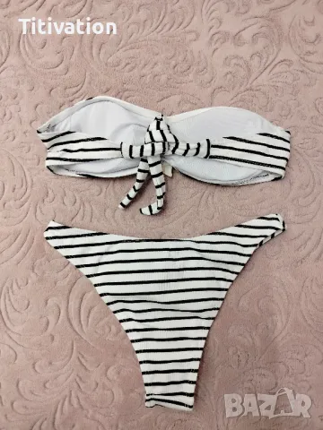 Бял бански райе, снимка 3 - Бански костюми - 47263679