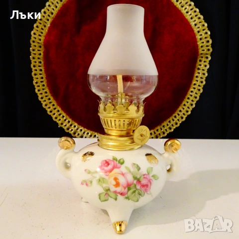 Порцеланова газена лампа Onno Behrends Tee., снимка 5 - Антикварни и старинни предмети - 54082193