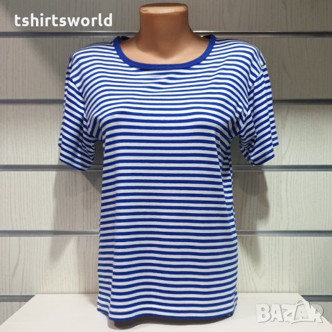 Нова дамска моряшка класическа тениска, Вискоза