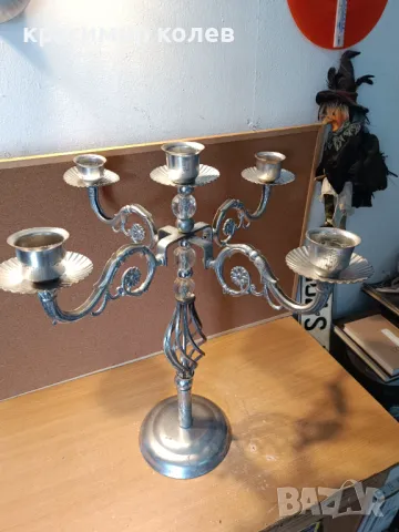 3 броя големи свещници, снимка 4 - Декорация за дома - 49181027