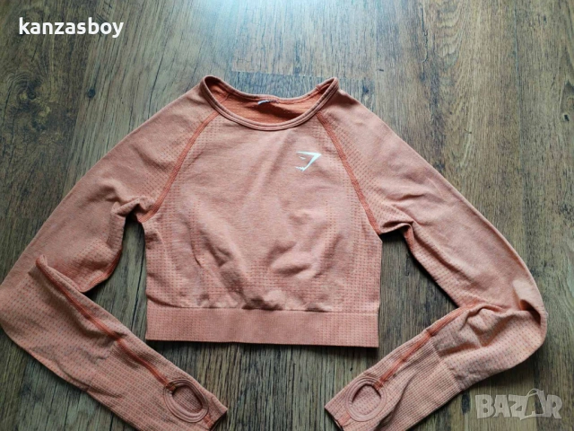 Gymshark - страхотна фитнес блуза S, снимка 6 - Блузи с дълъг ръкав и пуловери - 54189528