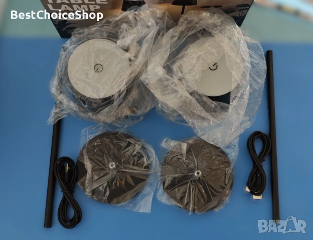 Регулируеми LED презареждащи се лампи 2-опаковка с докосване безжична USB-C, снимка 4 - Лед осветление - 54093895