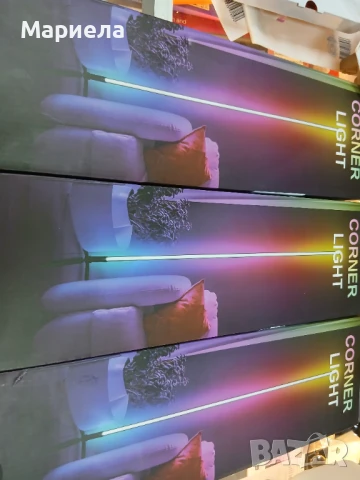 Подова ъглова лампа RGB  с дистанционно , димируема, снимка 7 - Други - 50728654
