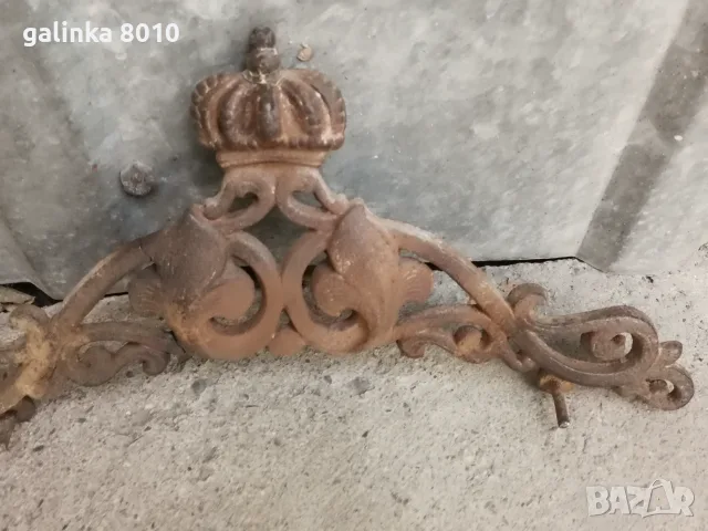 Стара чугунена апликация, снимка 3 - Антикварни и старинни предмети - 56507250