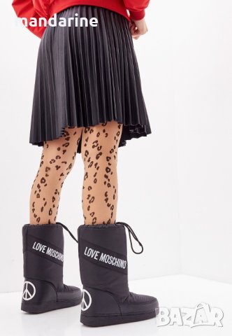 LOVE MOSCHINO № 37/38 & 39/40 🍊 Дамски апрески с лого PEACE & LOVE нови с етикети, снимка 13 - Дамски апрески - 35187829