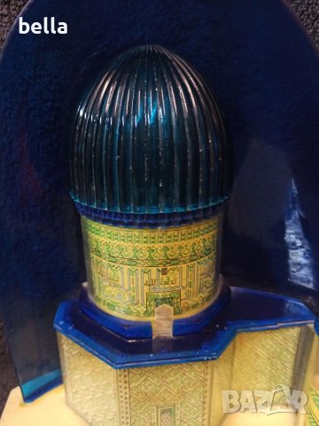 Съветска нощна лампа в памет на мавзолея Гур Емир в Самарканд в Узбекистан. Това е един от редките в, снимка 5 - Други ценни предмети - 38405416