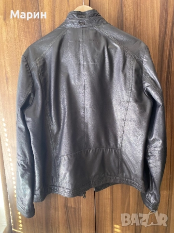 Кожено яке Hugo Boss (48) M, снимка 3 - Якета - 52625479