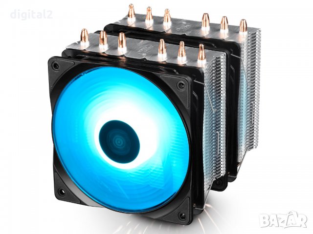 ФАН за процесор DeepCool охладител CPU Cooler NEPTWIN RGB Sync Нов 
