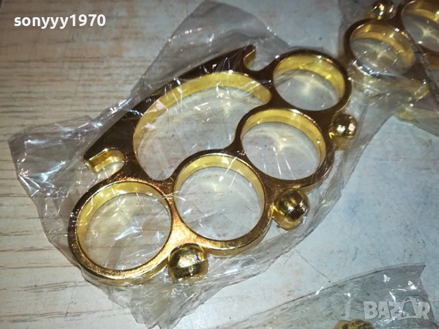 НОВИ ЗЛАТНИ БОКСОВЕ С ЧЕРЕПИ 2110232051, снимка 3 - Ножове - 42666233