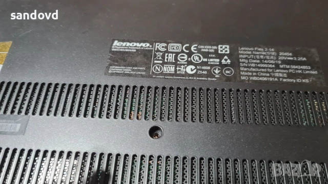 Лаптоп LENOVO FLEX 2-14 тьчскрин цена 130евро, снимка 10 - Лаптопи за дома - 53928574