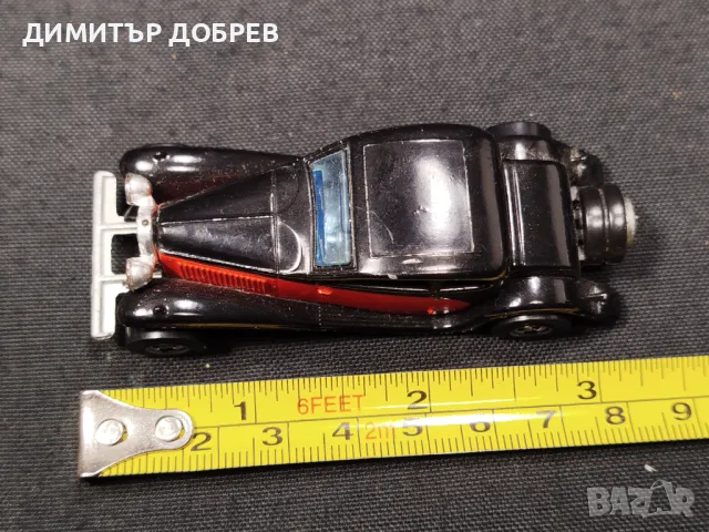 СТАРА РЕТРО МЕТАЛНА КОЛИЧКА HOT WHEELS '37 BUGATTI HONG KONG, снимка 7 - Колекции - 48893125