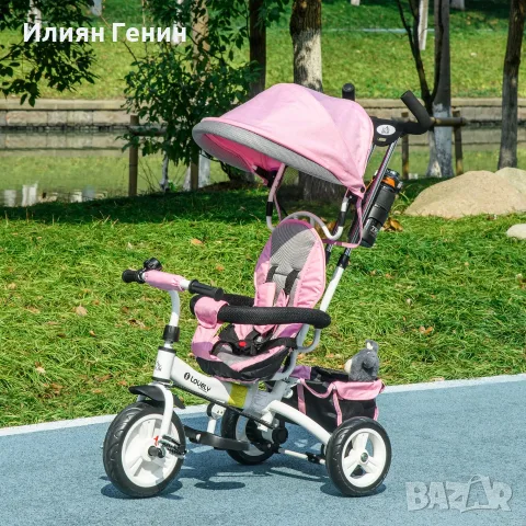Детска триколка HOMCOM 6 в 1, снимка 2 - Детски велосипеди, триколки и коли - 56170904