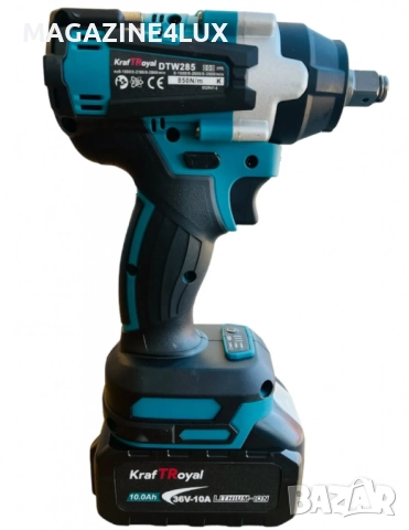 🔩⚡ Комбиниран безчетков акумулаторен ударен гайковерт-винтоверт 36V / 10Ah / 850 Nm – мощност, снимка 3 - Винтоверти - 51562223