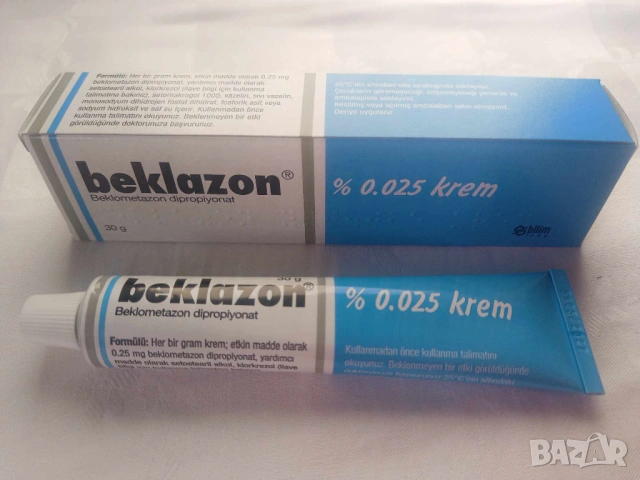 Beklazon крем %0.025 при екзема, псориазис, алергичен дерматит и дуги
