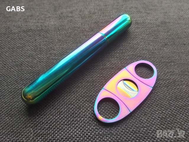 Комплект тубус и резачка за пури 3 цвята, снимка 6 - Подаръци за мъже - 50668327