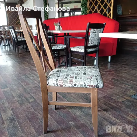 Дървени масивни маси с метална основа , снимка 2 - Обзавеждане за заведение - 50229646