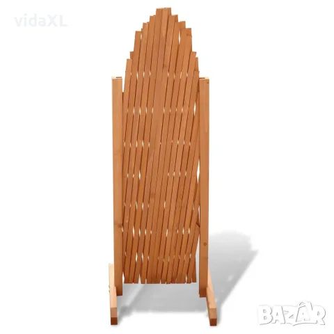 vidaXL Ограда хармоника, дървен масив, 180х100 см, снимка 2 - Огради и мрежи - 56147564