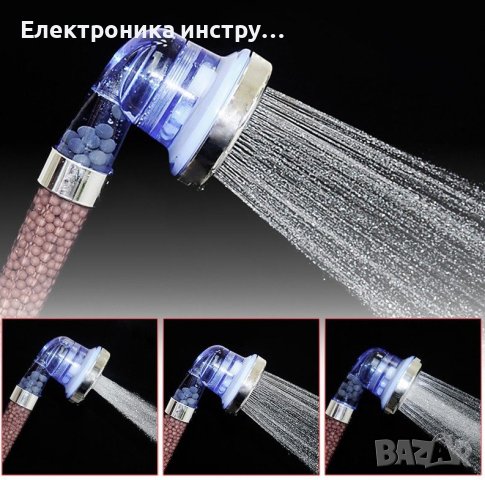 СПА Душ слушалка с минерали турмалин и германий, SPA Shower, снимка 3 - Душове - 42389361